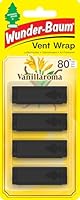Wunder-Baum Vent Wrap | Lufterfrischer fürs Lüftungsgitter | Bietet langanhaltenden Duft | Unauffälliges Design | Vanilla, 4 Stück