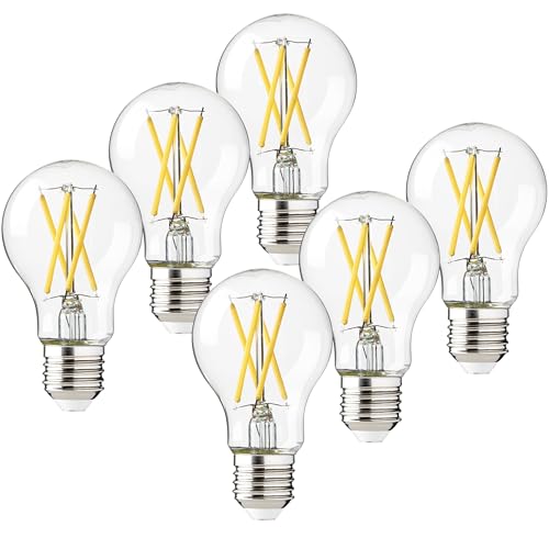 Oktaplex 6er Set E27 Glühbirne LED warmweiß 2700K Glühlampe 806lm 3,8W Leuchtmittel (entspricht 60W) - Effizienzklasse A