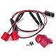 ZuoLan 1/24 RC Auto Rücklichter Rot LED Rückleuchte mit Lichtern Abdeckung Kits Upgrade für Axial SCX24 AXI00005 Gladiator RC Crawler Truck Autozubehör