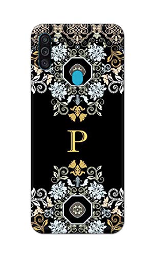 Image of Printed Hard Back Cover Case for Samsung Galaxy M11 | Samsung Galaxy A11 Back Cover (Alphabet P) -1803
