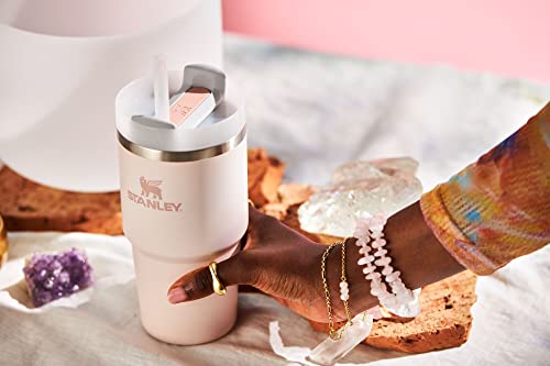Image of STANLEY Quencher H2.0 Tumbler with Straw 20 oz | Flowstate 3-Position Lid | Cup Holder Compatible for Travel | Insulated Stainless Steel Cup | BPA-Free | Rose Quartz