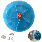 Divertido de jugar, a los pájaros les encantará buscar comida que pones en las cámaras separadas de la rueda, verlos girar y atacar con entusiasmo la cámara de su elección. Está diseñado para desafiar y divertir a su ave durante horas, y los veterinarios recomiendan buscar comida diariamente para reducir significativamente el aburrimiento. Los pájaros pueden ver los productos en cada cámara de la rueda y tienen la oportunidad de hacer su propia selección.