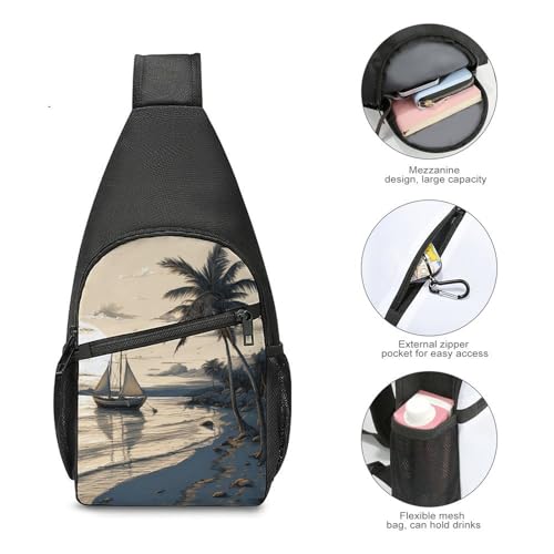 Bolso bandolera ligero para pesca y senderismo unisex miniatura 5