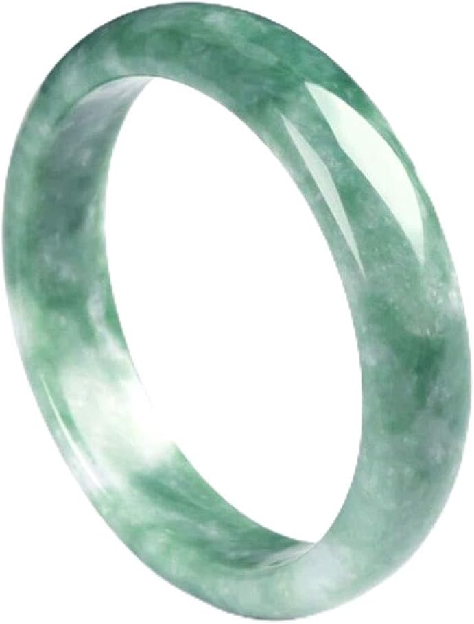 Natural Calcite Jade Bangle Bracelet For Womens Green Color (Small Size(58-59))