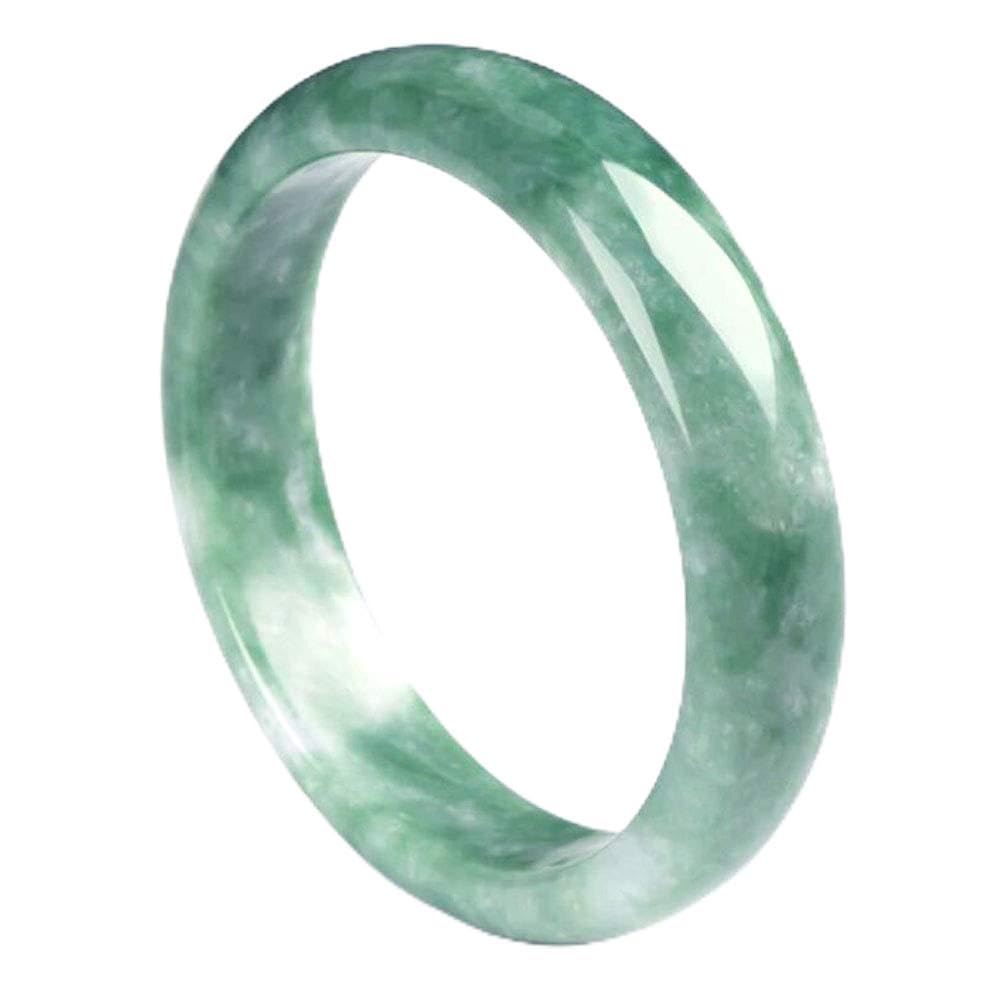 Natural Calcite Jade Bangle Bracelet For Womens Green Color (Small Size(58-59))