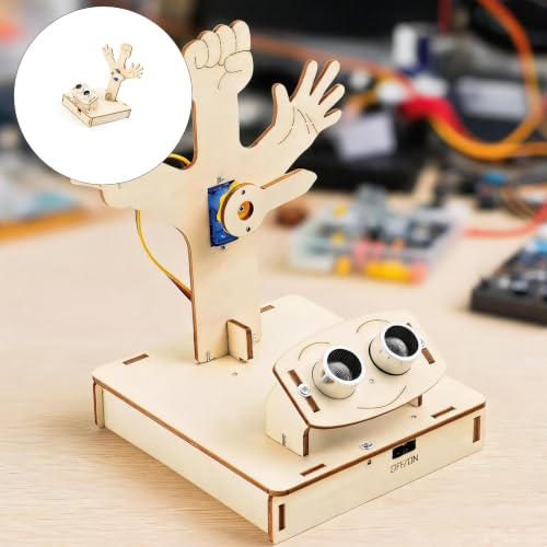 Juego de gestos electrónico con motor para proyectos de madera programables 3