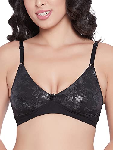 Image of Clovia Women's Cotton Non-Padded Wire Free Casual Plunge Bra