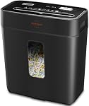 VidaTeco 8-Sheet Cross Cut Paper Shredder, P-4 High Security Shredders for Home Office & Small Commercial Use, Anti-Jam & Overheat Protection, Shreds Credit Card, Staple & Paper Clips, 3.04-Gallon Bin | P-4 High Security, Anti-Jam & Overheat Protecti