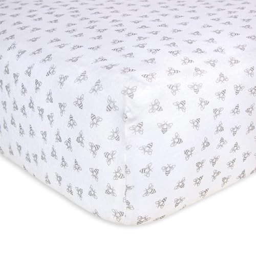 Image of Burt's Bees Baby - Fitted Crib Sheet, Girls Boys & Unisex 100% Organic Cotton Crib Sheet for Standard Crib & Toddler Mattresses
