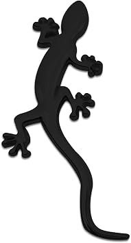 Gecko Car Stickers, Automotive Body Decals, Fashion 3D Gecko Shape Pure Metal Chrome Badge Emblem Decal Sticker, Car Decor Accessories Car Body Block Scratch Sticker Fit for Cars, SUVs, Trucks