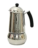 Spülmaschinen geeignet Bialetti Class 6 Tassen schwarz Espressokocher Edelstahl