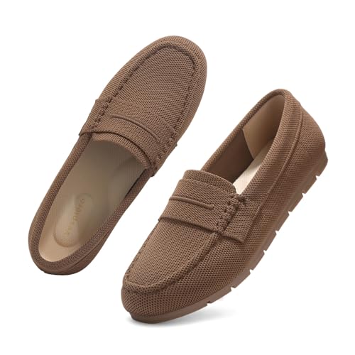 Image of Vespiero Loafers for Women Comfortable Slip on Work Flats Shoes Womens Dressy Casual Walking Shoes