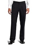 Haggar Mens Textured Stripe Plain Front Pant