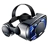 Naisedier 3D-VR-Headset Virtual Reality Gaming Brille 3D-Filme Brille mit Kopfhörer Kompatibel mit iPhone und Android 5 bis 7 Zoll Telefone leichte tragbare Telefon Zubehör