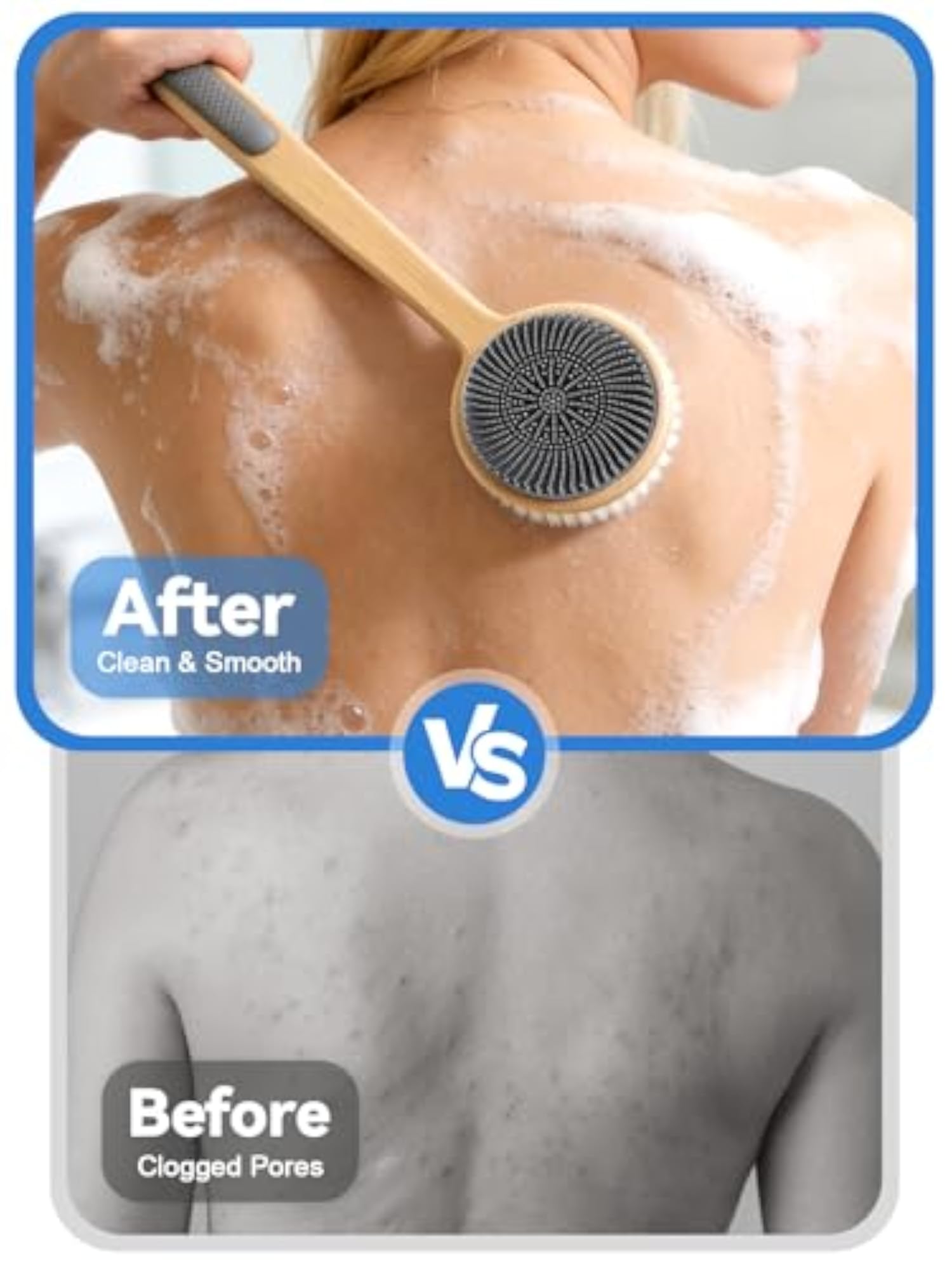 Silicone Back Scrubber for Shower