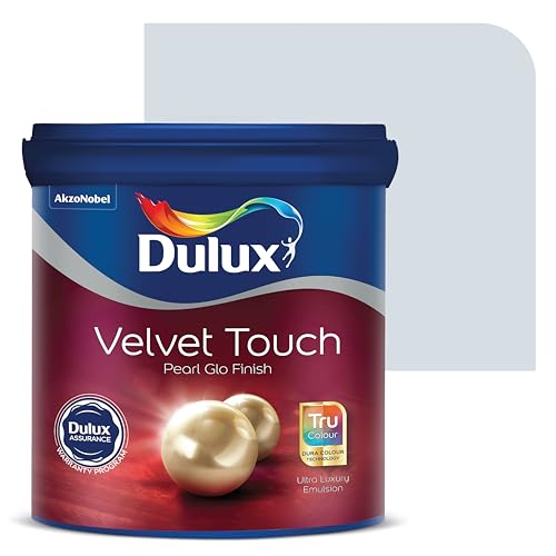 Image of Dulux Velvet Touch Pearl GLO Interior Emulsion Paint (1L, Virtual Reality) - Luxurious soft-sheen wall paint, highly durable, washable, rich, intense colors, with 6-year warranty