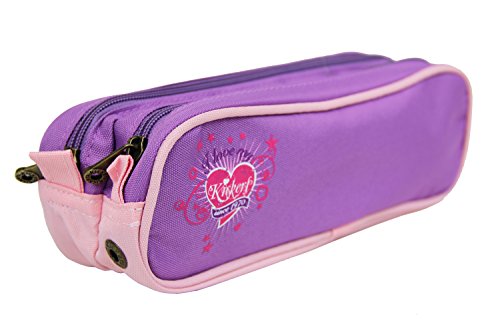 Kickers - Sac à dos scolaire double - I Love My Kickers - Fille (Lilas)