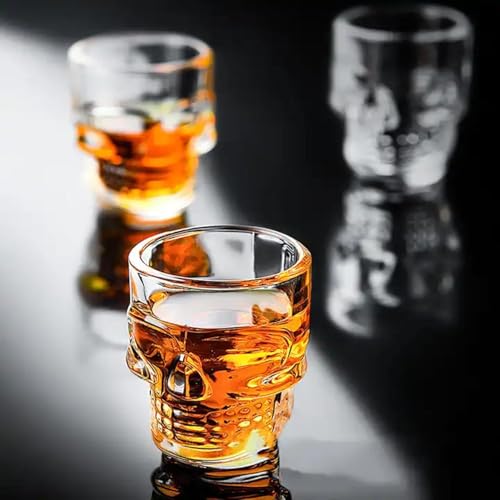 Image of bellemax Classy Shot Glass for Espressos, Spirits & Liquors,Whiskey, Vodka Shot, Tequila Shot, Wine Tasting, Cocktail Pour, Bar Accessory & Home Decor Parties Glasses Set of 6 (BR-02)