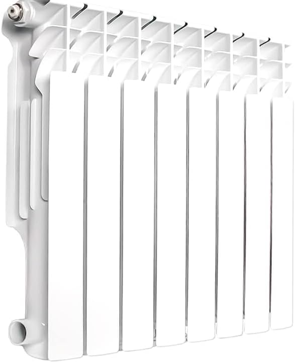 quiet energy saving hot water radiator, 8-panel wall-mounted aluminum radiator heater for kitchen, bathroom and bedroom wall-mounted radiator