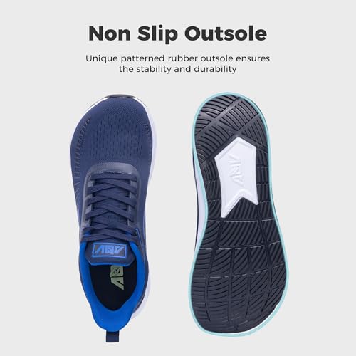 Image of GANNOU Wide Toe Box Shoes for Men Arch Support Walking Shoes Plantar Fasciitis Orthotic Tennis Sneakers