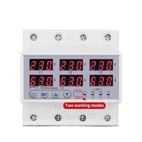 Relais de protection synchrone asynchrone rail DIN 63A