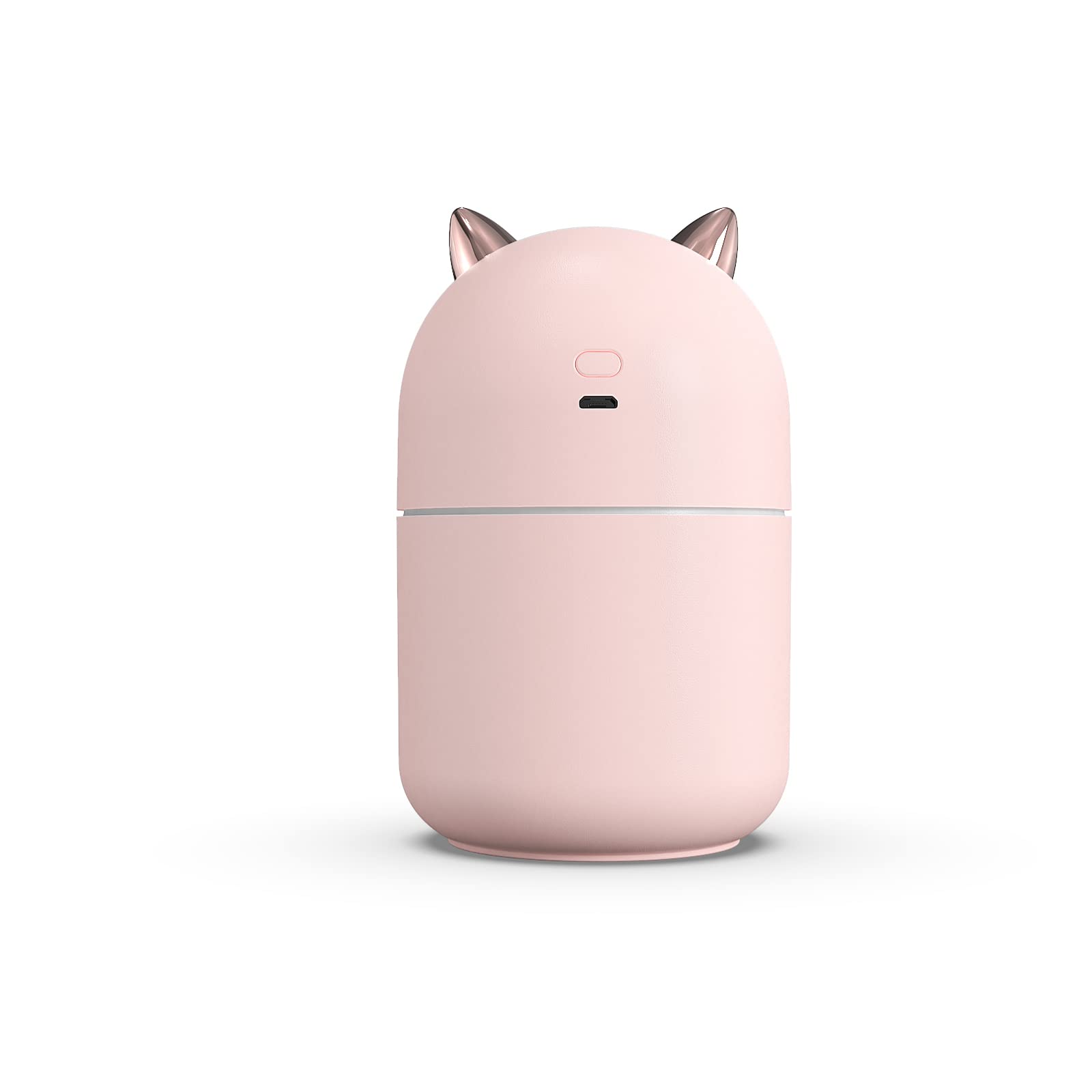Mini humidificador portátil de niebla fría de 10.1 fl oz con luz nocturna, apagado automático USB, ultra silencioso, 2 modos de pulverización para viajes de oficina en casa (rosa) 3