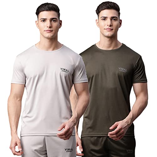 Image of Mack Jonney Men's Slim Fit T-Shirt (Pack of 2)