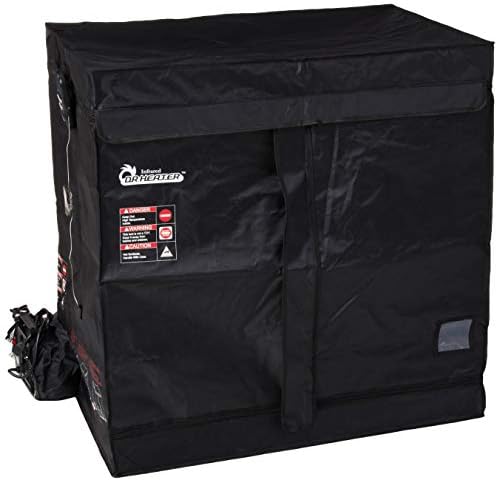 Dr Infrared Heater Upgraded Version 2-Tier 18 Cubic feet Portable Bedbug Heater with Thermometer and Timer, Black, Big (DR-122)