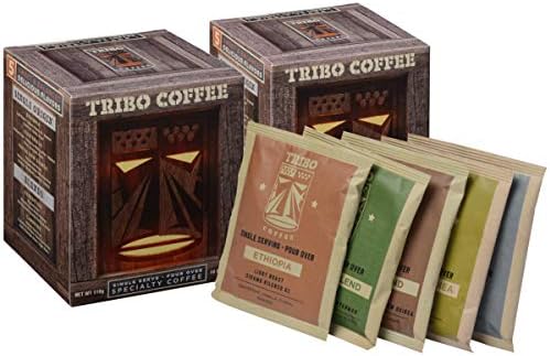 TRIBO Coffee Single-Serve Pour Over Packets, Assorted Double Variety
