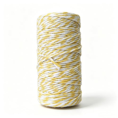 100 m de cordón de algodón para panadería, 2 mm, fino, multicolor