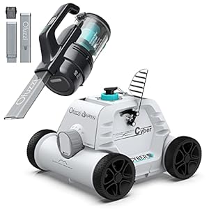 Ofuzzi Winny Cyber 1000 Cordless Robotic Pool Cleaner White & Ofuzzi Handheld Vacuum Cleaner H9 pro Black