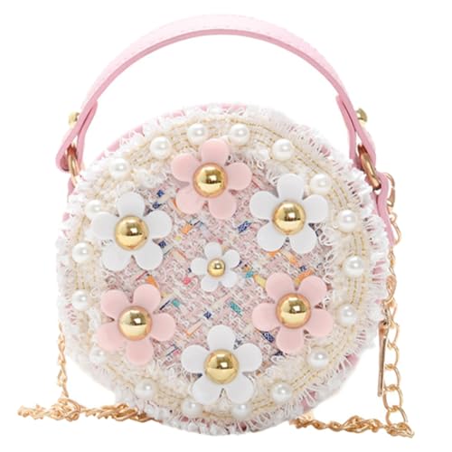 Sac Bandoulière Fleur avec Fermeture Éclair Anti-Perte