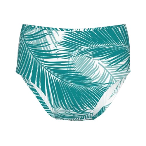 Tropical Palm Leaves Girls' Underwear Soft Cotton Little Girls Panties Comfort Briefs