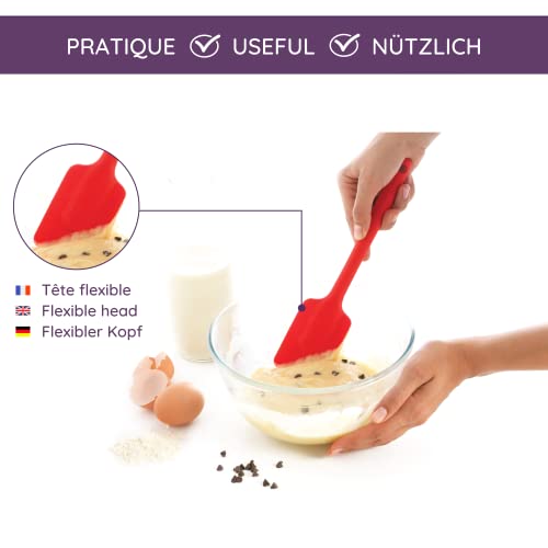 Mastrad premium Silikon Spatel - temperaturbeständig bei Hitze und Kälte - hygienisch und einfache Reinigung - mit ergonomischer Griffform… – Ansicht 4