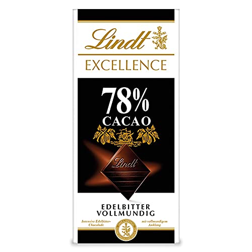 Lindt EXCELLENCE 78 % Kakao - Edelbitter-Schokolade | 10 x 100 g Tafel | Vollmundige Bitter-Schokolade | Intensiver…