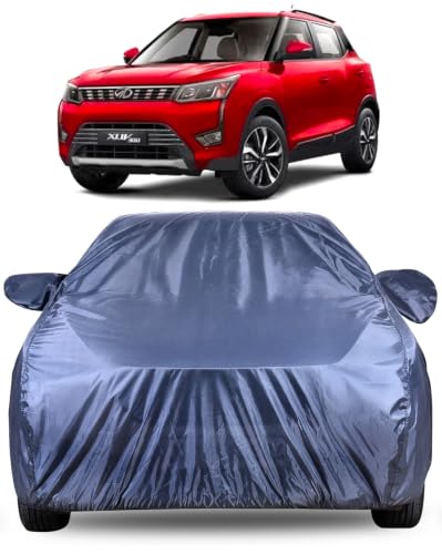 Image of Autofact Premium Car Cover for XUV 300 | All Weather Water-Resistant Full Body Car Cover | Light-Weight Triple-Stitched Outdoor Shield with UV Protection, Dustproof & Heat-Resistant