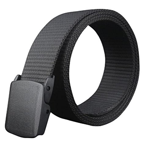 Ularma Moda Salvaje hombre lona correa Metal hipoalergénico libre automática hebilla de plástico Cover