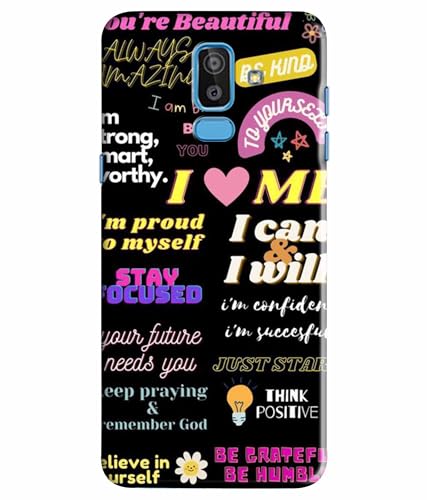 Image of Printed Hard Back Case Cover & Compatible for Samsung Galaxy J8 / Samsung Galaxy A6 Plus | Motivation Energy Quotes (Multicolor) - D1201