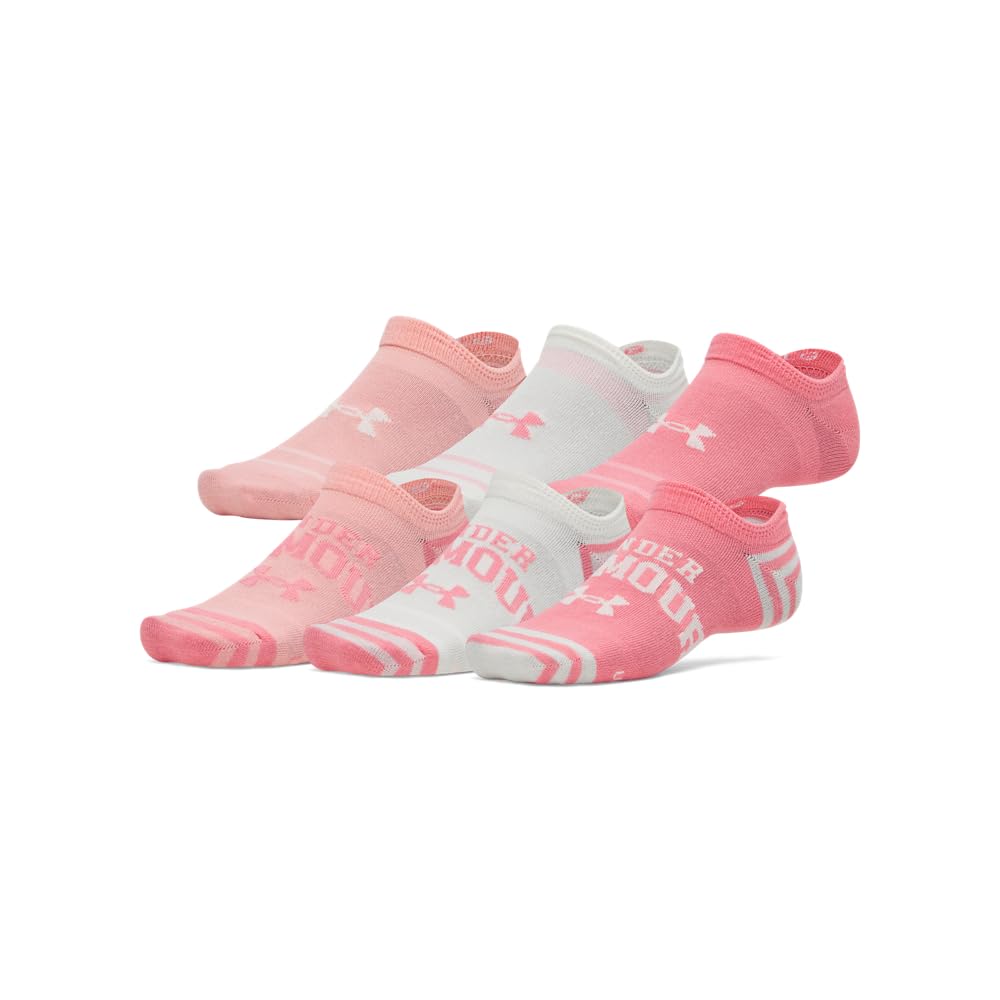 Under Armour womens Essential No Show Socks 6 Pack