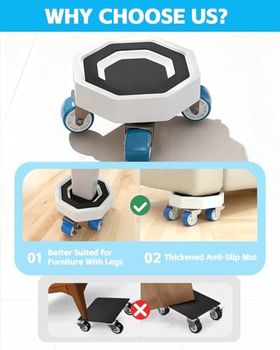 Deslizador de muebles multiusos que reduce el ruido al arrastrar 3