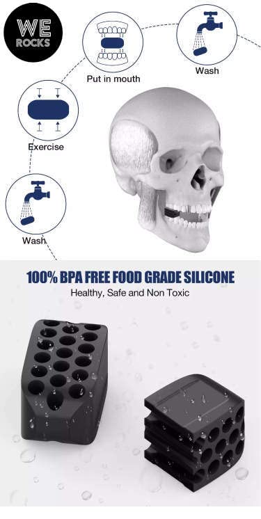 Miniatura 7 de Ejercitador de mandíbula, eliminador de doble barbilla, artilugio de escultura facial, cinisler de mandíbula, herramienta de escultura de línea de