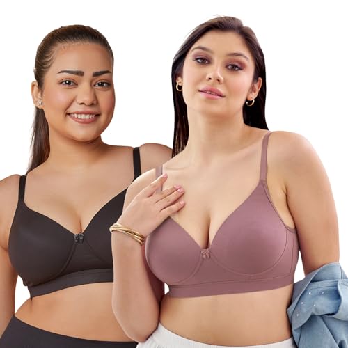 Image of MAASHIE M5505 Women's Padded Foam Cups Full Coverage Non Wired T-Shirt Bra