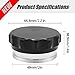 Zreneyfex OD 2''/50.8mm Aluminum Alloy Weld Billet On Filler Neck Black Cap Oil Fuel WaterTank, Black
