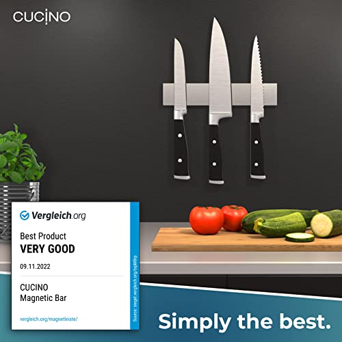 Miniatura 2 de Soporte Cuchillos Cocina - Barra Magnética Porta Cuchillos De Cocina, Montaje En Pared Sin Taladro Con Banda Adhesiva 3m, Acero Inoxidable, 25 Cm