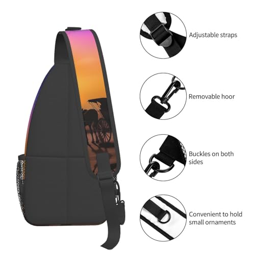 Bolso bandolera unisex para viaje y actividades al aire libre miniatura 4