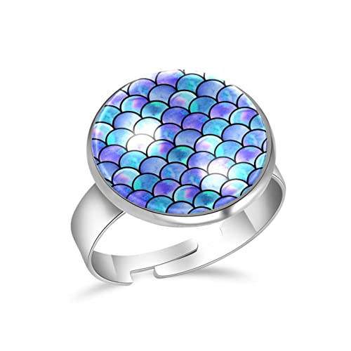 HMZY Anillos ajustables abiertos Aniversario Cumpleaños Joyas Regalos para mujeres...