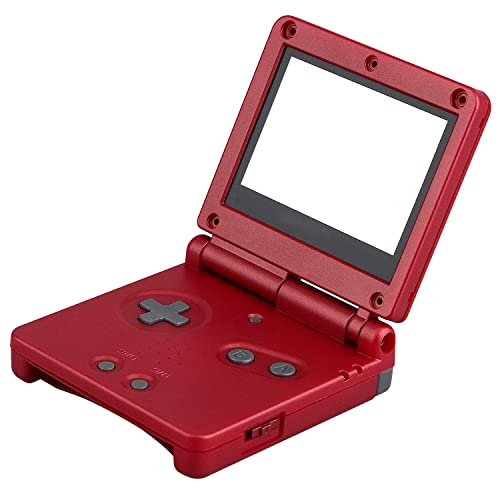 OSTENT Full Housing Shell Case Cover Replacement for Nintendo GBA SP Gameboy Advance SP - Color Red