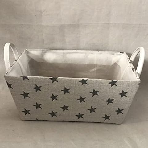 White and Gray Storage Basket by 212 Main Cover