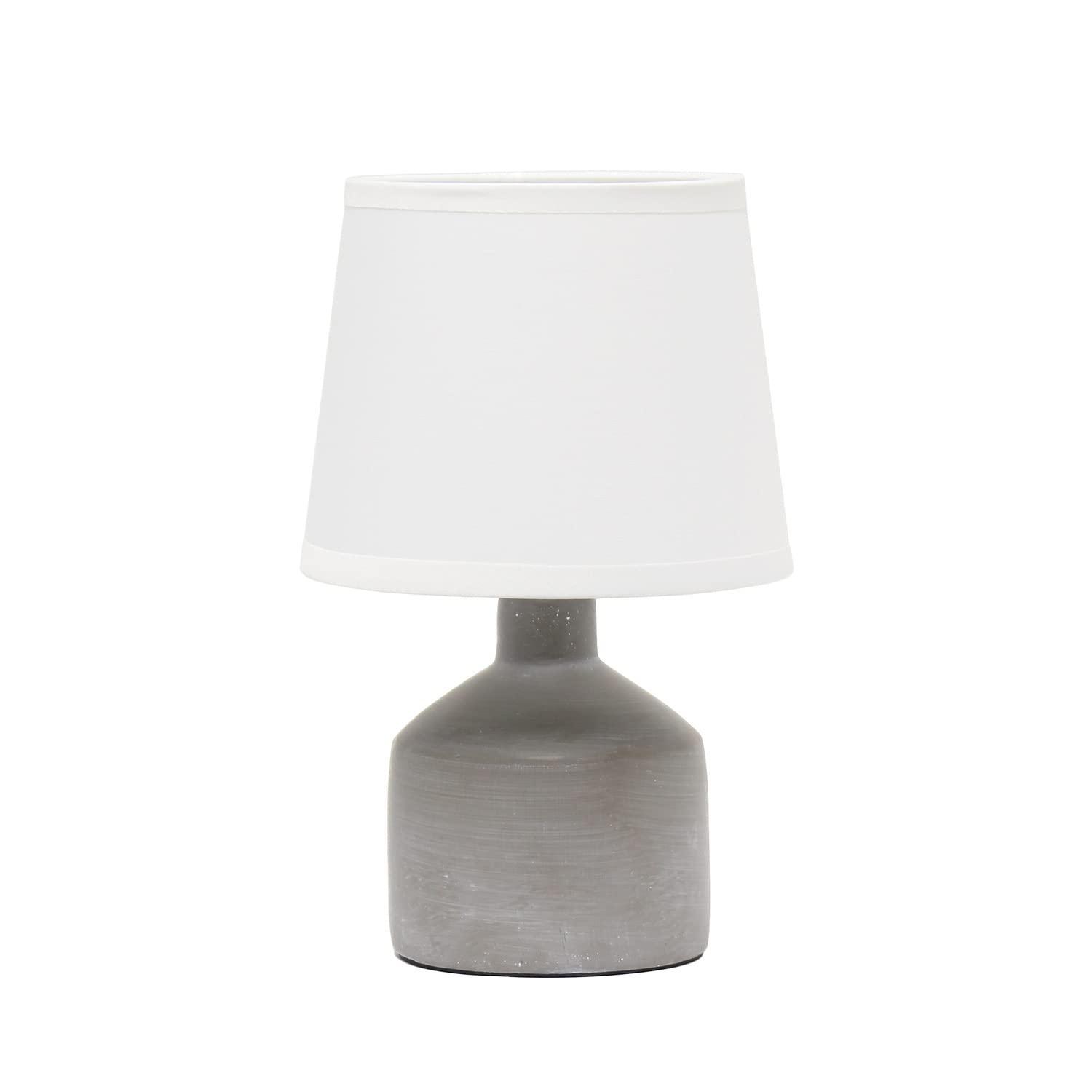 Simple Designs LT2080-GRY Mini Bocksbeutal Concrete Table Lamp