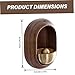 Doorbell Chime, Door Chime for Opening, Wooden C-Shaped Magnetic Door Bell, Suction Doorbell for Home, Porch, Garden and Restaurant Decoration, Housewarming, Walnut